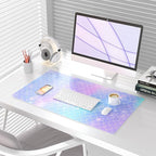 QIYI Large Desk Pad, Colorful Mouse Pad Desktop Decor, Waterproof PU Leather - Image 2