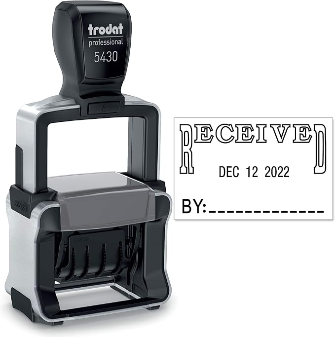 Trodat 5430 Professional Self-Inking Date Stamp by Maxmark