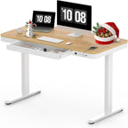 SANODESK Standing Desk with Drawer, Electric Height Adjustable Home Office Desk by sanodesk