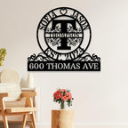 Custom Metal Signs | Personalized Monogram Name Sign | Outdoor Wall Art - Image 4