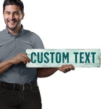 Custom Sign, Custom Street Sign, 11 Font Colors, 13 Font Styles, 4 Hole Options - Image 2