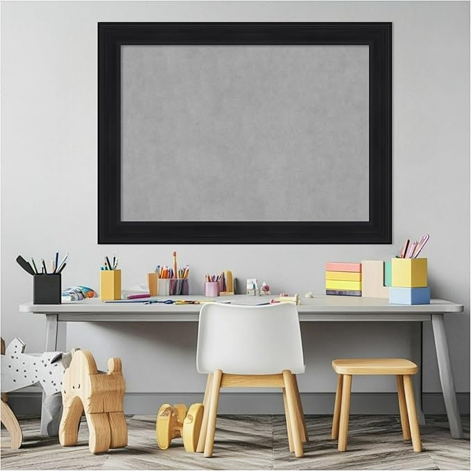 Amanti Art Black Framed Magnetic Board 25x33 Medium Vision Board - Image 5