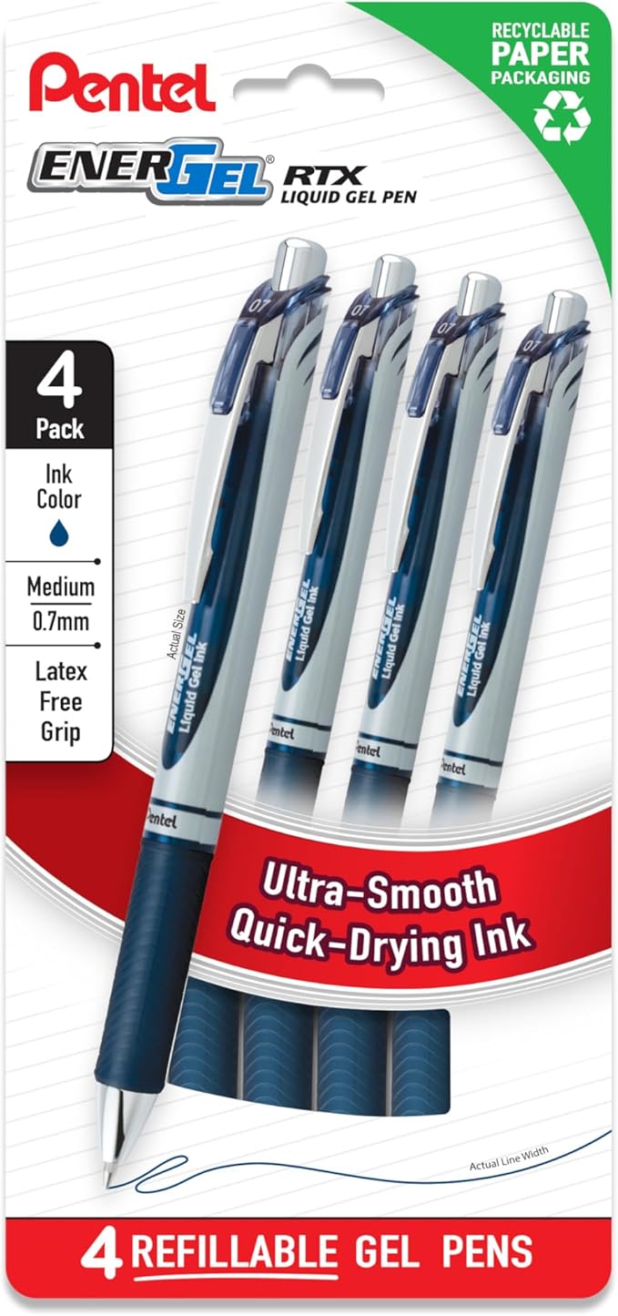 Pentel EnerGel RTX Liquid Gel Pens by PentelofAmerica