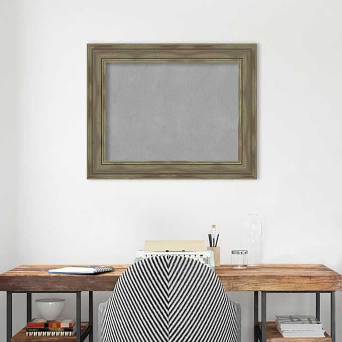 Amanti Art Grey Framed Magnetic Board 24x30 Medium Vision Board - Image 5