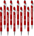 CRME 10pcs Red Nurse Pen Set Sculpture Funny Quotes Inspirational Pen by Unknown