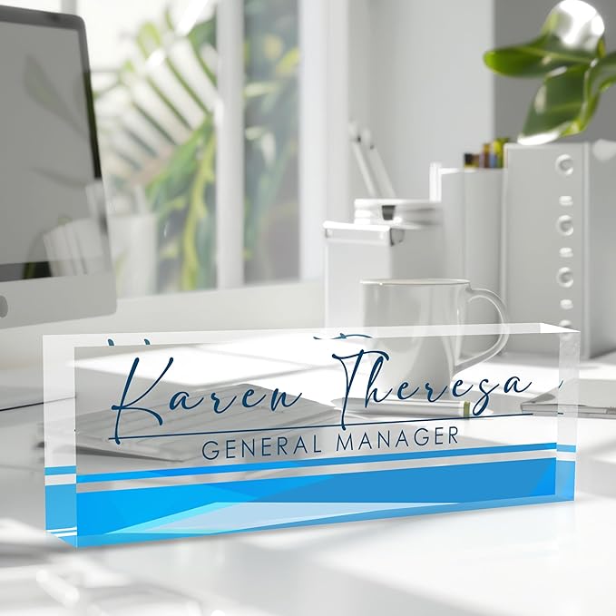 Custom Office Name Plate, Personalized Gifts - Image 2