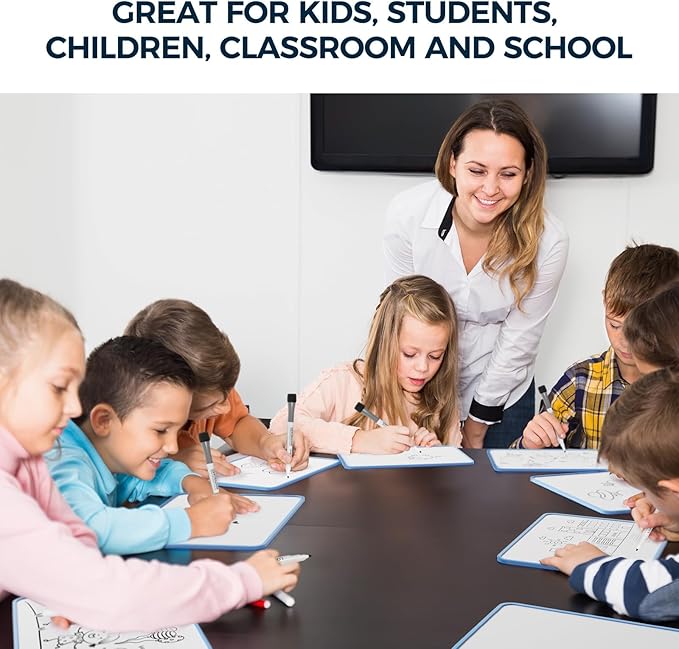 LOUKIN 6 Pack Small Dry Erase Lapboard, 9 x 12 Inch Double Sided, Seamless - Image 8