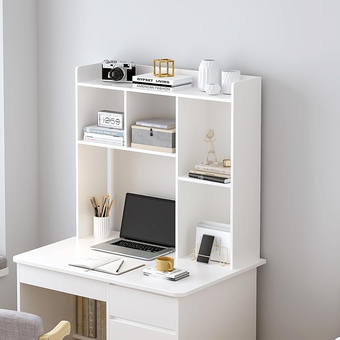 OSCHF Wooden Desktop Hutch Bookshelf - Image 2