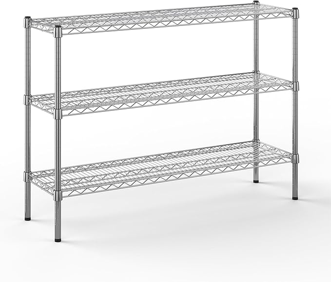 Regal Altair 14" Deep x 48" Wide x 34" Height Wire Shelving Kit | 3-Tier | NSF by Regal+Altair