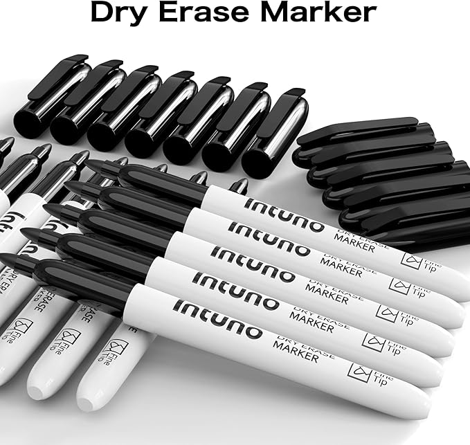 INTUNO Dry Erase Markers, Fine tip, Presentation - Image 2