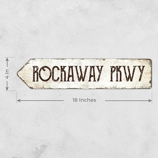 Rustic Custom Sign, Personalized Left Directional Metal Composite Street Sign - Image 2