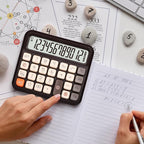 Pendancy Desk Calculator 12 Digit, Retro Cute Basic Calculator - Image 7