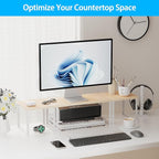 Golener Countertop Organizer Corner Shelf, 2 Tier Adjustable Stackable Corner - Image 6