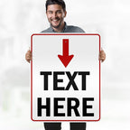 Custom Arrow, Custom Directional Sign, Arrow Down Sign, 24x30 Inches, 3M EGP - Image 2