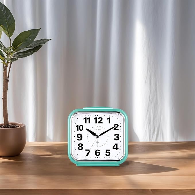 Tinload 5.5" Large No Ticking Analog Alarm Clock, Silent Readable - Image 7