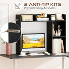 Tangkula Desktop Bookshelf, Countertop Storage Hutch - Image 8