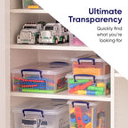 Superio Storage Bins with Lids, Stackable Totes, BPA Free, Odor Free, Organizer - Image 8