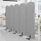 Natwind 5 Panel 122.8 x 71 in Office Room Privacy Protect Space Divider by Natwind