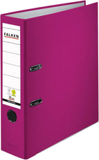 Original Falken PP-Color Plastic Files. Made in Germany. 8 cm Wide DIN A4 BlackBerry Ring Binder Vegan File Folder Letter Folder Office Folder Plastic Folder Slotted Folder