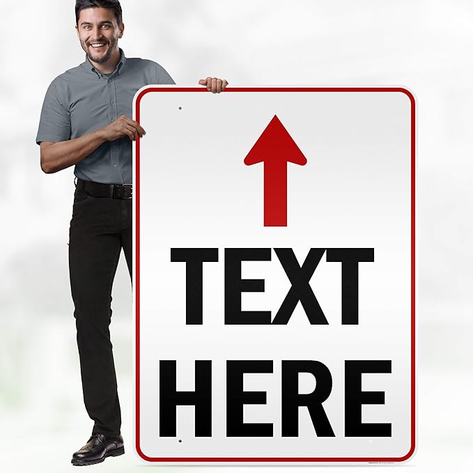 Custom Arrow, Custom Directional Sign, Up Arrow, 36x48 Inches, Reflective - Image 2