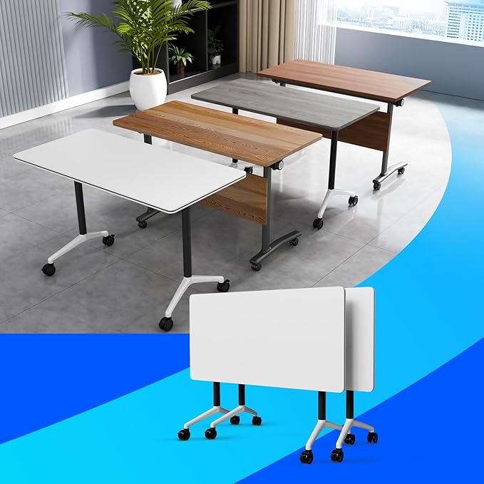 Conference Table Flip Top Mobile Conference Room Tables, Folding Conference by WYMHYZ