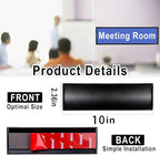 Set of 5 - Nameplate Holder for Wall Mount, 2.36'' x 10'' Curved Office - Image 2
