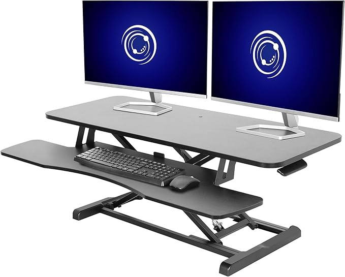 VIVO 42 inch Desk Converter, K Series, Height Adjustable Sit to Stand Riser by VIVO