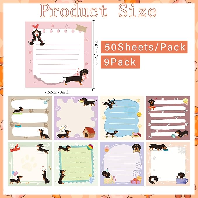 Lovarywow Dachshund Sticky Notes Gifts - Image 2