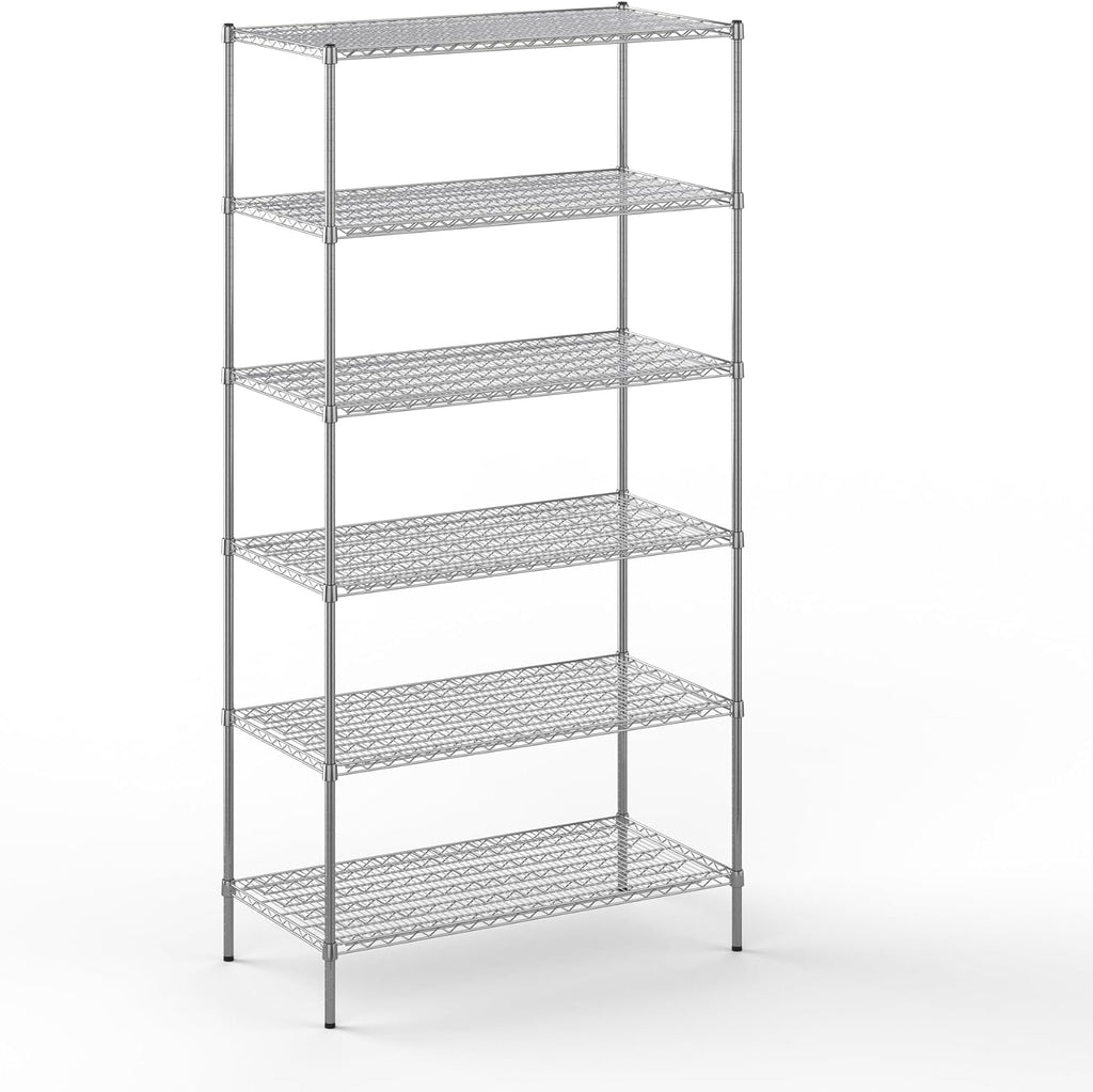 Regal Altair 24" Deep x 48" Wide x 96" Height Wire Shelving Kit | 6-Tier | NSF