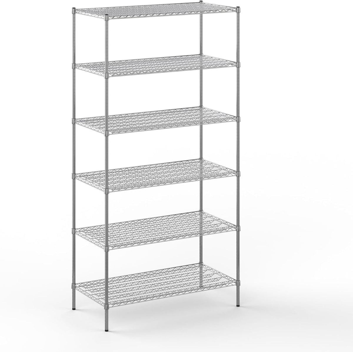Regal Altair 24" Deep x 48" Wide x 96" Height Wire Shelving Kit | 6-Tier | NSF