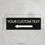 ALPHA DOG SIGNS Custom Projecting Hallway Sign, Personalized Indoor Outdoor - Image 2