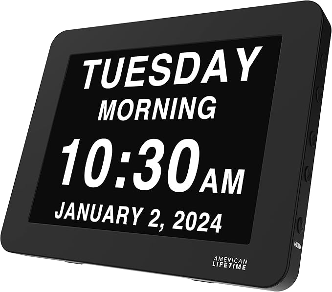 American Lifetime New 2026 Dementia Clock Large Digital Clock - Image 9