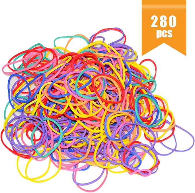 JIKIOU Multicolor Rubber Bands for School Home Office - Image 5