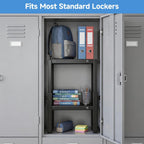 Locker Organizer Shelf, Expandable Width and Height, Locker Shelf | Heavy Duty,Metal,Stackable ,Locker Organizer Shelves Ideal for School, Office,Gym Lockers