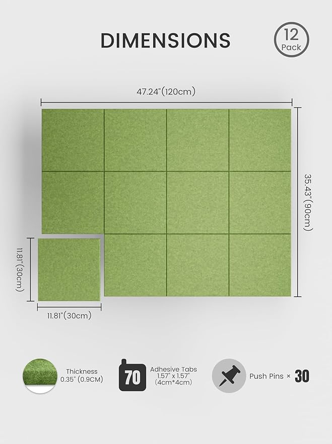 Bumusty Large Cork Board 47"x35" Alternative - Image 2