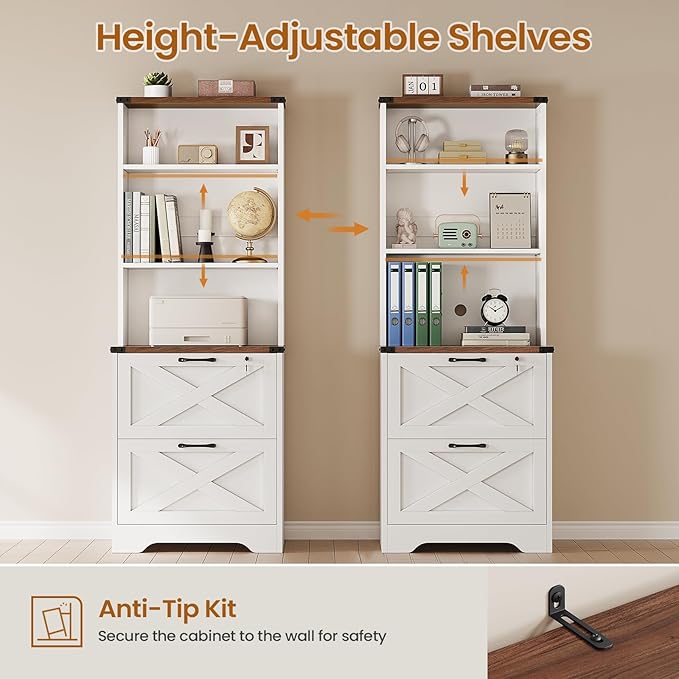 SEDETA 2 Drawer File Cabinet - Image 5
