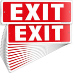 iSYFIX Exit Sign – 12 Pack 12x4 Inch – 100% Rust Free .040 Aluminum Signs by iSYFIXPREMIUMSIGNS
