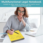 12pcs Legal Pads, Perforated Wide Ruled Writing Pad, Wide Ruled Legal Notepads - Image 4