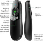 DINOSTRIKE USB A and USB C Presentation Clicker Green Light, RF 2.4GHz Wireless - Image 7