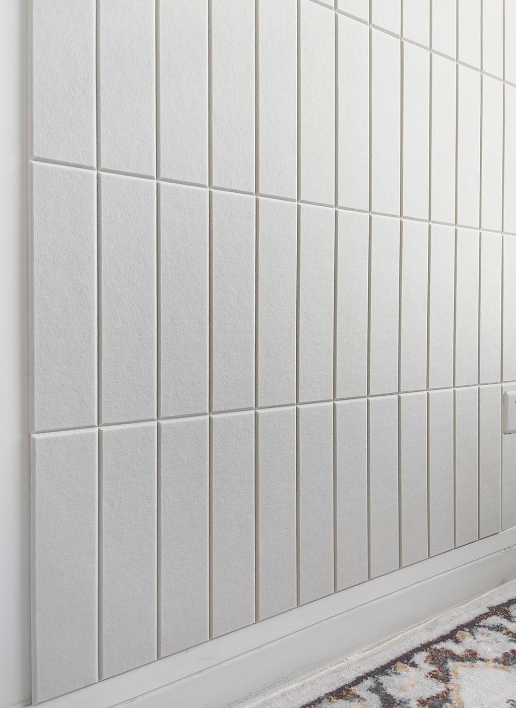 DECORITA Felt Bulletin Board Tiles | Modern Cork Board Alternative | Large Cork