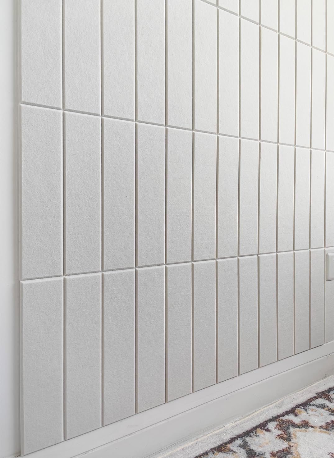 DECORITA Felt Bulletin Board Tiles | Modern Cork Board Alternative | Large Cork