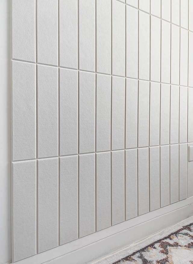 DECORITA White Felt Bulletin Board Tiles | Modern Cork Board Alternative | - Image 7