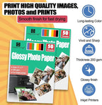 NICKANG 5x7 Glossy Photo Paper, Total of 100 Sheets Bulk, 200 gsm, Photo Paper - Image 5