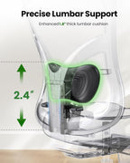marsail ergonomic office chair with lumbar support and, side view