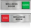Wellness Room Office Door Signs, Do Not Disturb- In Use/Available Slider Sign by Abudada