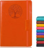 Biuwory Lined Journal Notebook for Women Men, 256 Pages A5 Hardcover Leather by Biuwory
