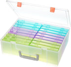 Photo Storage Box 4x6, 18 Inner Extra Large Photo Case Large Photo Organizer by Gbivbe