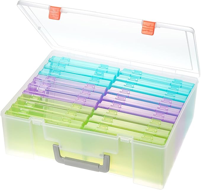Photo Storage Box 4x6, 18 Inner Extra Large Photo Case Large Photo Organizer by Gbivbe