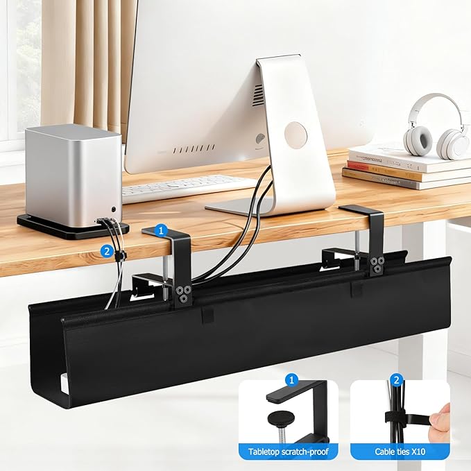 Under Desk Cable Management Tray - Image 3