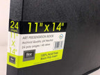Filexec, 93630, Art Presentation Book, 24 Pocket, 11" x 14", 1 Each Black